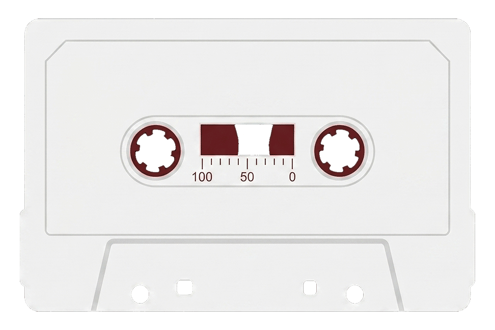 Animated cassette playing